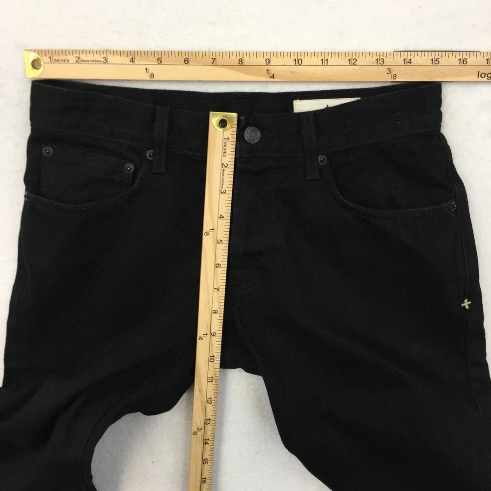 Imogene and Willie Charlie Black Selvedge Denim Jeans Mens Size 30 Button Fly